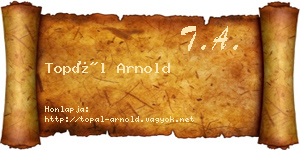 Topál Arnold névjegykártya